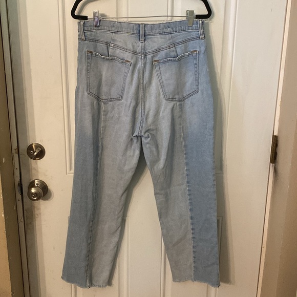 Abercrombie & Fitch 90s Vertical Splice The Ankle Straight Ultra High Rise Jeans - Picture 10 of 14
